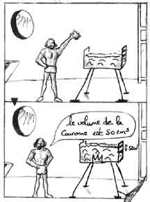 Le volume de la couronne est 50cm3